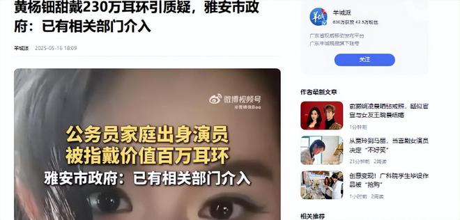 自下场黄杨钿甜父亲被正式立案调查AG真人中国天价耳环风波不断亲(图4)